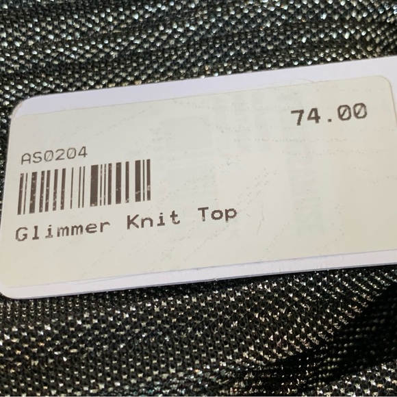 SOCIETY AMUSE SILVER METALLIC PLISSE PANTS & MATCHING TOP. WOMEN’S SIZE XS. NWT - Picture 10 of 11